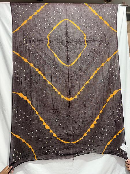 Kala Sanskruti Coffee & Golden – Color Cotton Bandhani Dupatta – 2.5M – Elegant Traditional Wear Dupatta for Women