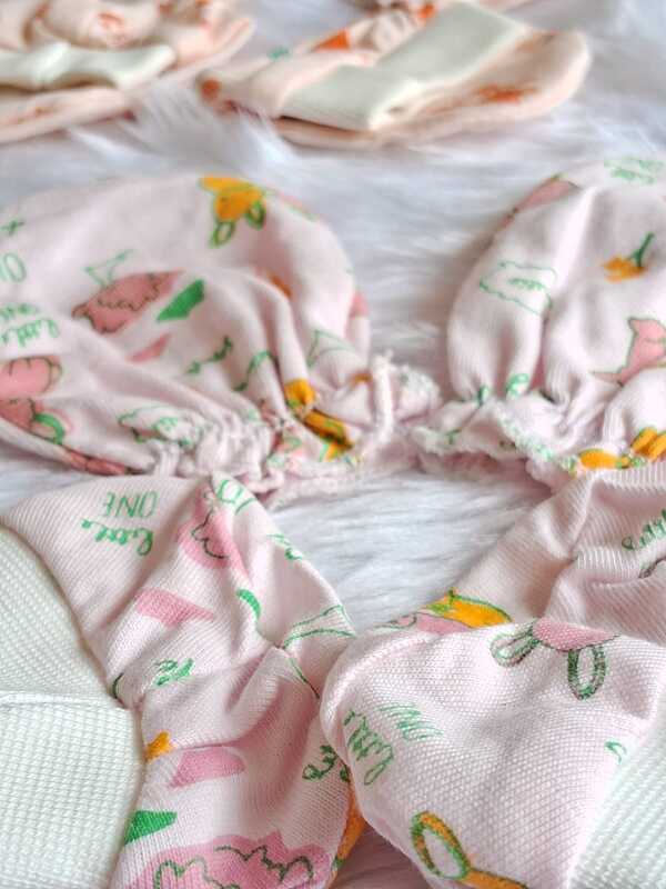 Cotton Mitten And booties combo -Pack of 4