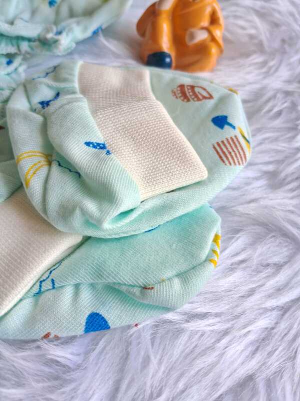 Cotton Mitten And booties combo -Pack of 4