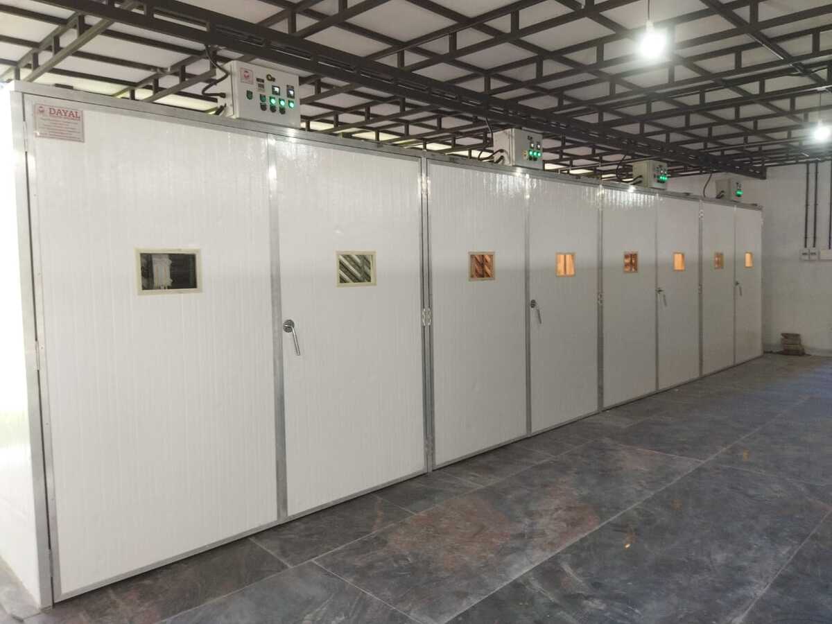 Automatic Commercial Egg Setter Cap.-73,440 Eggs. (Model-IS 73) Automatic Commercial Egg Setter Cap.-73,440 Eggs. (Model-IS 73)