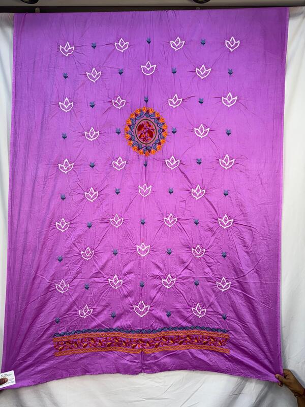 Kala Sanskruti All Over Pink Color Cotton Bandhani Kurti Material 3 M Elegant Traditional Kurti Cotton Satin Fabric for Women