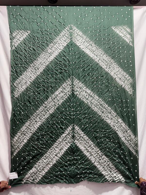 Kala Sanskruti All Over KakCh Color Cotton Bandhani Kurti Material 3 M Elegant Traditional Kurti Cotton Satin Fabric for Women