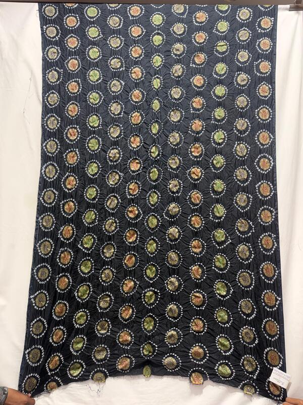 Kala Sanskruti All Over Black Color Dupion Silk Bandhani Kurti Material 3 M Piece Elegant Traditional Comfortable & Fashionable Kurti Material Selection