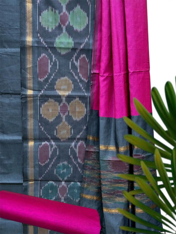 Silk Cotton Pochampally Suit Set #3