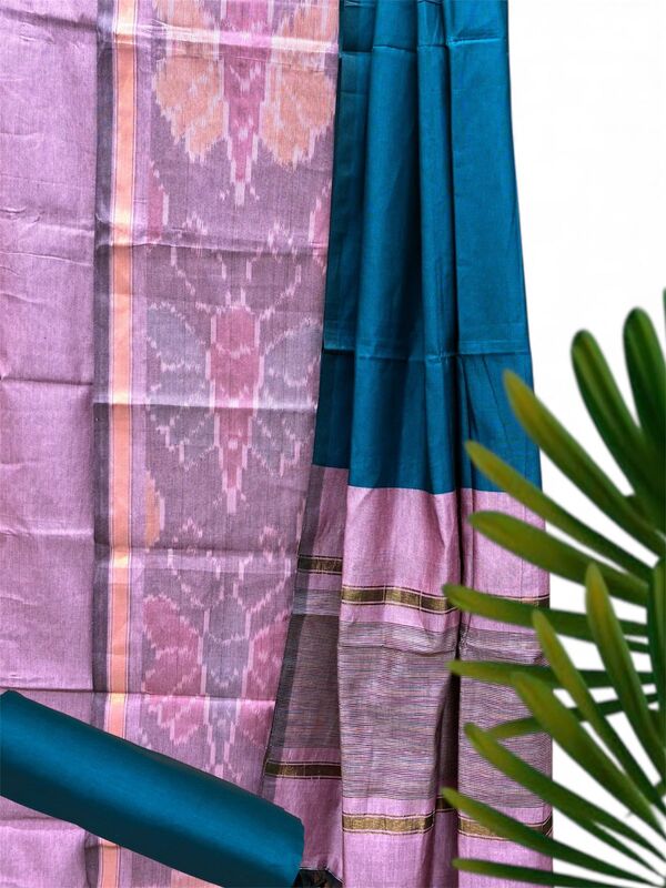 Silk Cotton Pochampally Suit Set #4