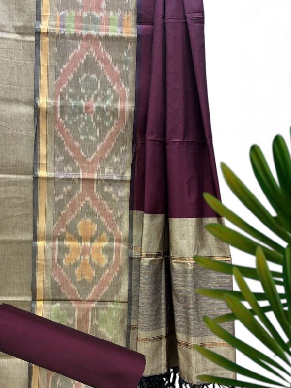 Silk Cotton Pochampally Suit Set #5