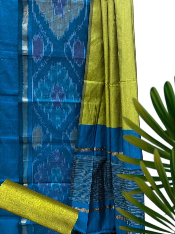 Silk Cotton Pochampally Suit Set #6