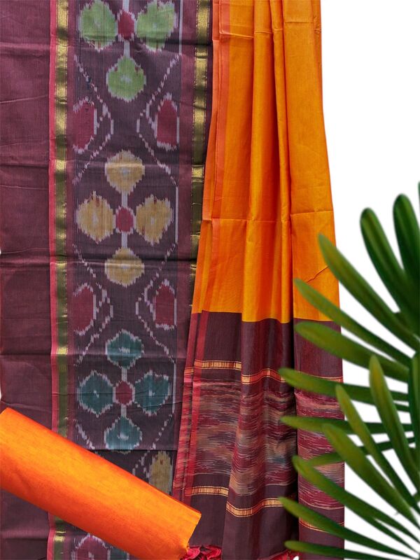 Silk Cotton Pochampally Suit Set #8