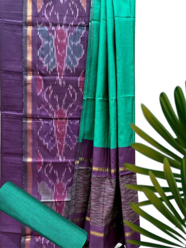 Silk Cotton Pochampally Suit Set #9
