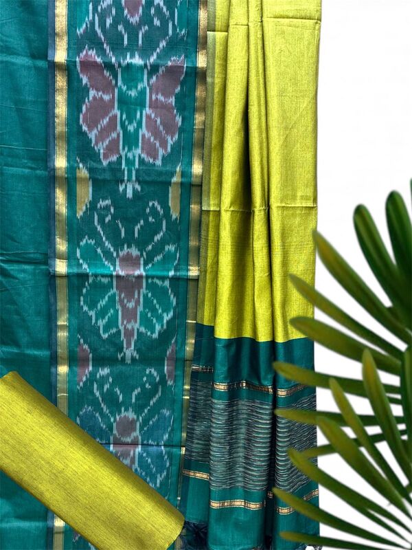 Silk Cotton Pochampally Suit Set #10