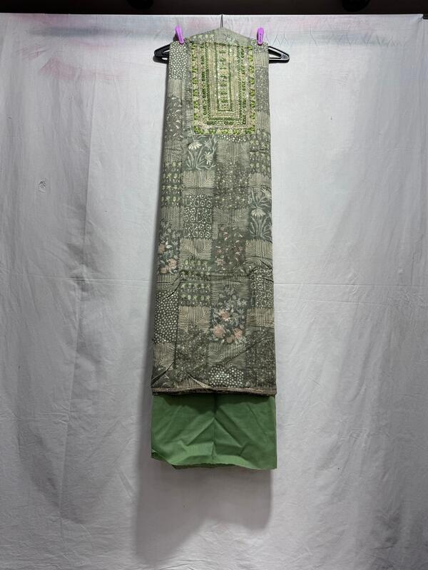 Kala Sanskruti All Over Pista – Color Art Silk Bandhani Dress – 2.5 M Each Piece – Elegant Traditional Wear Art Silk Dress for Women