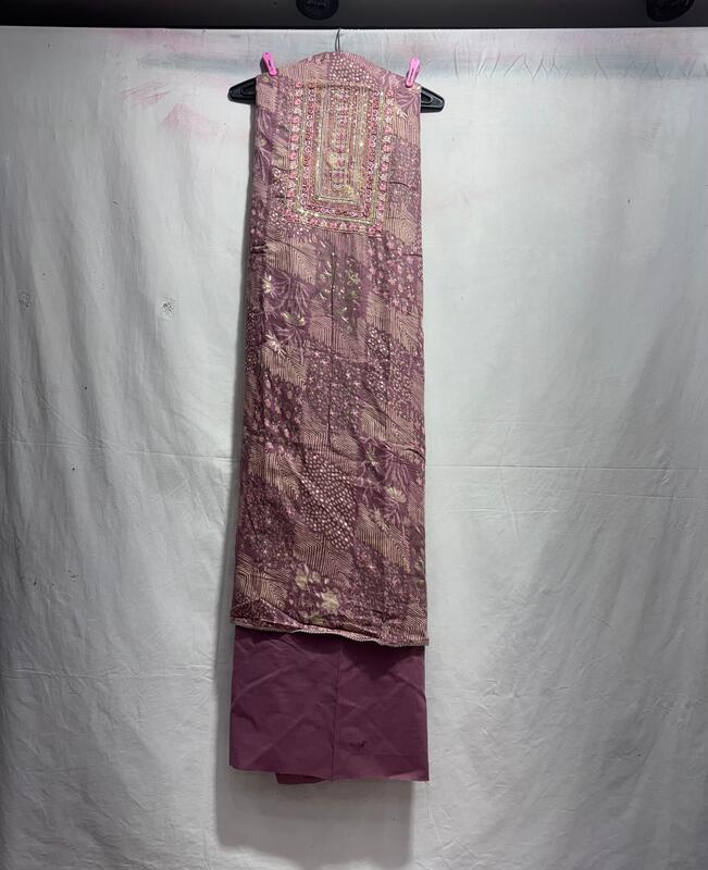 Kala Sanskruti All Over Gajri – Color Art Silk Bandhani Dress – 2.5 M Each Piece – Elegant Traditional Wear Art Silk Dress for Women