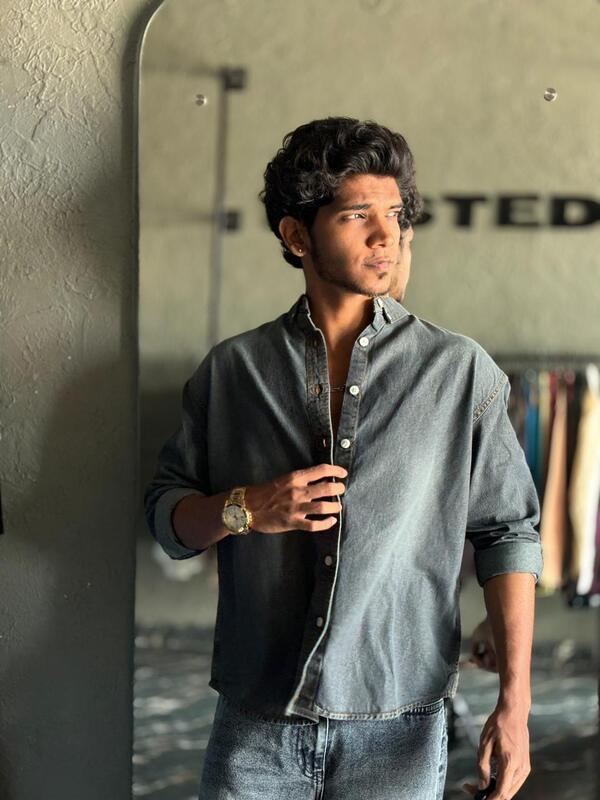 Dusty charcoal denim shirt