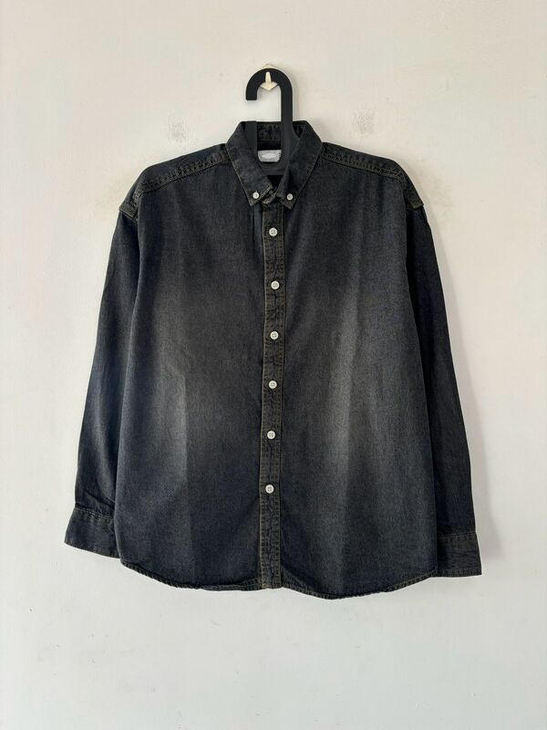 Vintage black denim shirt