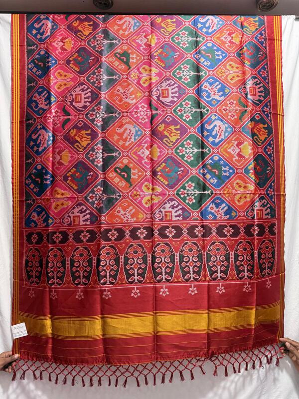 Kala Sanskruti Multi & Red Color Art Silk Bandhani Dupatta 2.5 M Elegant Traditional Wear Unique Dupatta for Women
