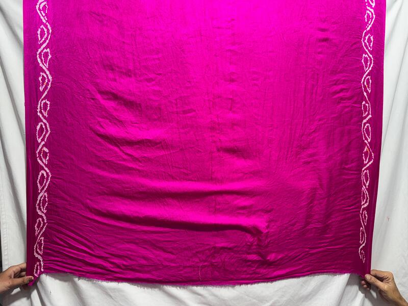 Kala Sanskruti All Over Pink Color Pure Gaji Silk Bandhani Saree 6.5M with Blouse Piece Elegant Traditional Wear Saree for Women