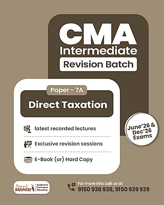 CMA Intermediate - Direct Taxation - Revision Batch