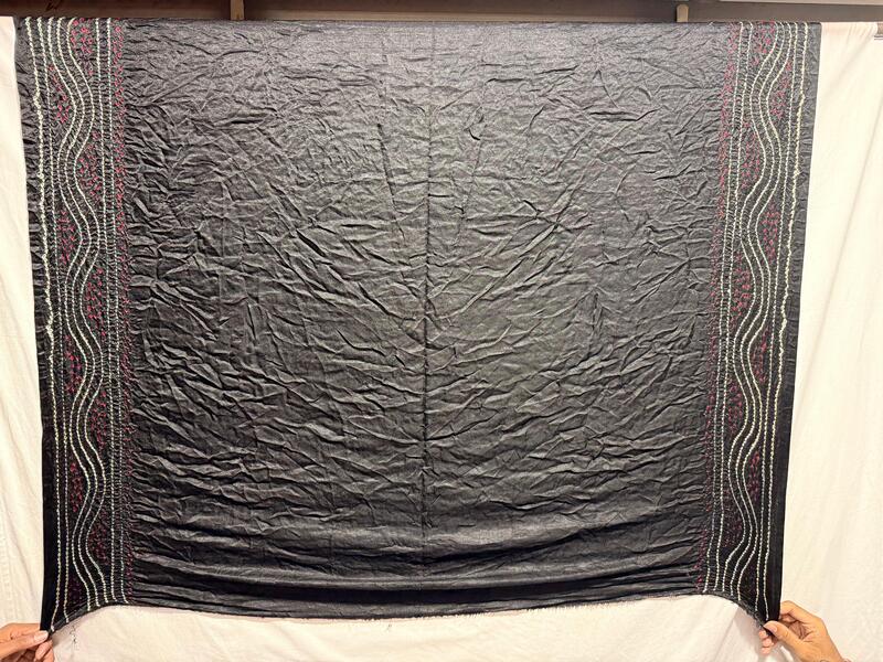 Kala Sanskruti All Over Black Color Pure Gaji Silk Bandhani Saree 6.5M with Blouse Piece Elegant Traditional Wear Saree for Women