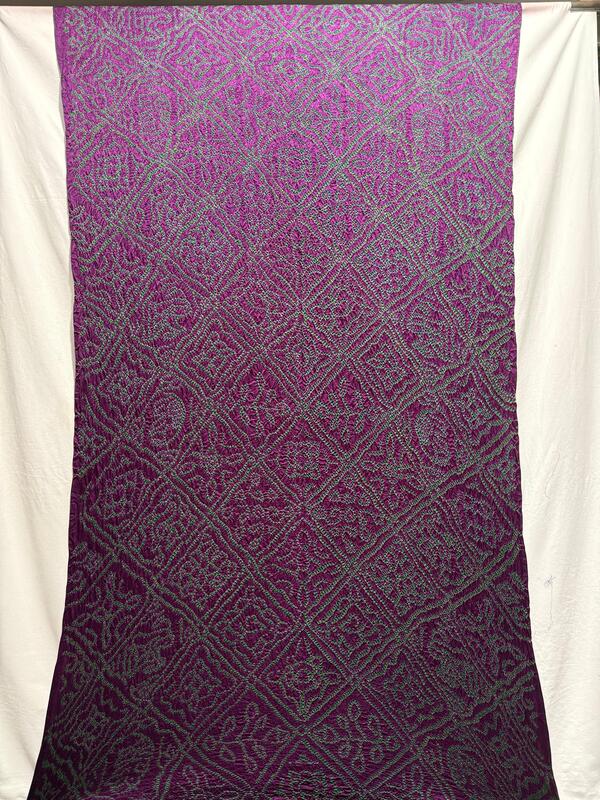 Kala Sanskruti Wine & Green Color Pure Gaji Silk Bandhani Saree 6.5M with Blouse Piece Elegant Traditional Wear Saree for Women