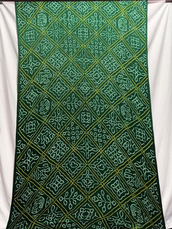 Kala Sanskruti All Over Green Color Pure Gaji Silk Bandhani Saree 6.5M with Blouse Piece Elegant Traditional Wear Saree for Women