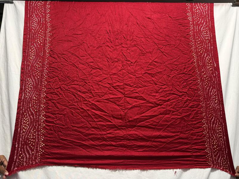 Kala Sanskruti All Over Red Color Pure Gaji Silk Bandhani Saree 6.5M with Blouse Piece Elegant Traditional Wear Saree for Women
