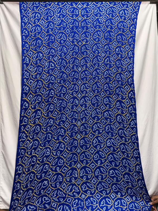Kala Sanskruti All Over Blue Color Pure Gaji Silk Bandhani Saree 6.5M with Blouse Piece Elegant Traditional Wear Saree for Women