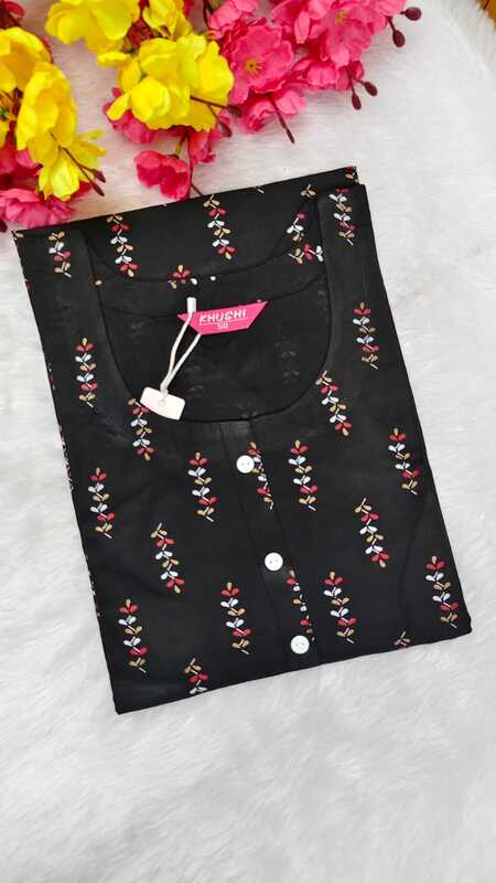 Viscose Rayon Floral Printed Kurti 29