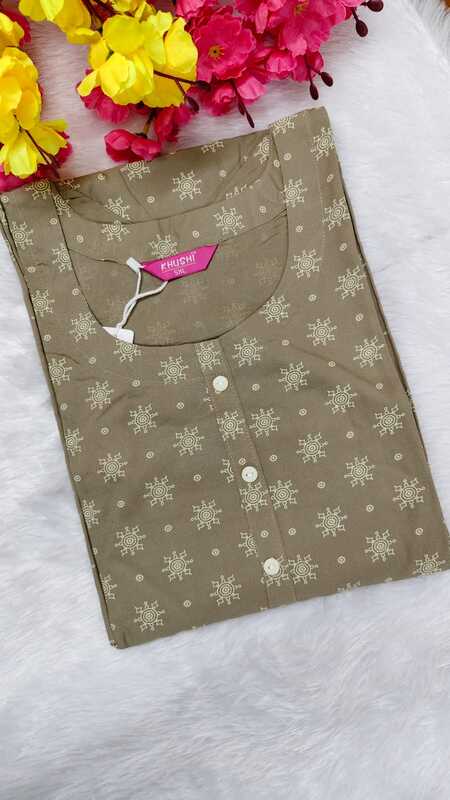 Viscose Rayon Floral Printed Kurti 37