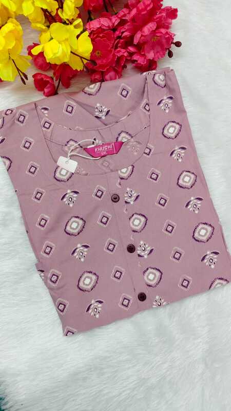 Viscose Rayon Floral Printed Kurti 47