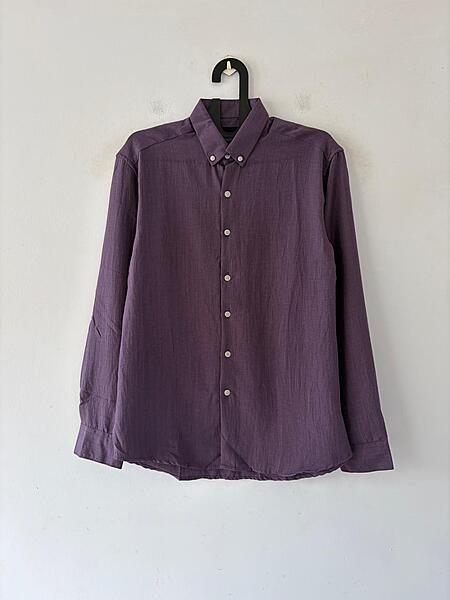 Dark purple linen shirt