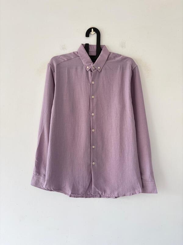 Lilac mist linen shirt
