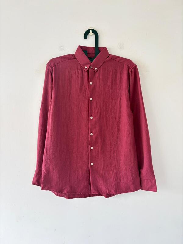 Antique rose linen shirt