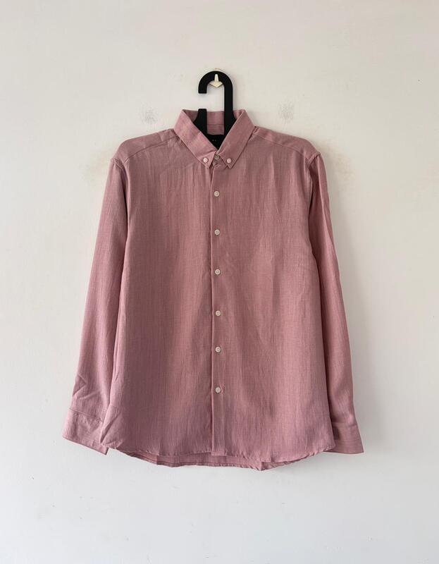 Dusty pink linen shirt