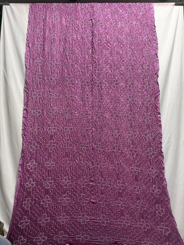 Kala Sanskruti Gajri & Majenta Color Pure Silk Bandhani Saree 6.5M with Blouse Piece Elegant Traditional Wear Unique Saree for Women