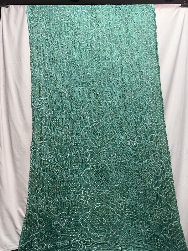 Kala Sanskruti All Over Pista Color Pure Silk Bandhani Saree 6.5M with Blouse Piece Elegant Traditional Wear Unique Saree for Women