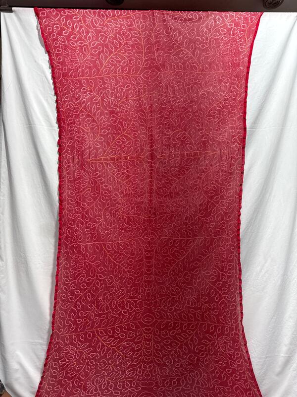 Kala Sanskruti All over Red Color Pure Banarasi Saree 6.5M Elegant Traditional Wear Graceful Pure Banarasi Saree Handcrafted Artistry for Woman