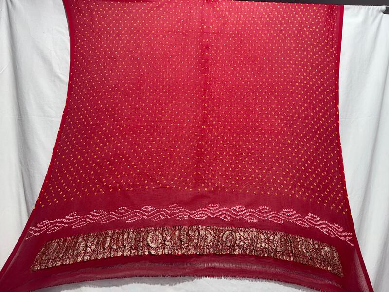 Kala Sanskruti All Over Red Color Pure Banarasi Saree 6.5M Elegant Traditional Wear Graceful Pure Banarasi Saree Handcrafted Artistry for Woman
