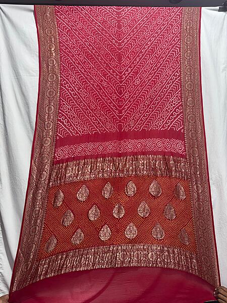 Kala Sanskruti All Over Red Color Pure Banarasi Saree 6.5M Elegant Traditional Wear Graceful Pure Banarasi Saree Handcrafted Artistry for Woman