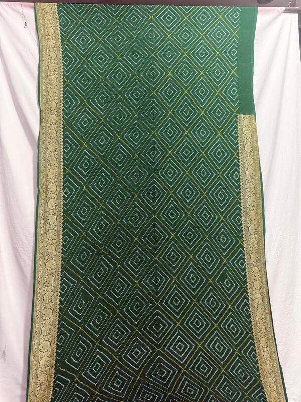 Kala Sanskruti All Over Green Color Pure Banarasi Saree 6.5M Elegant Traditional Wear Graceful Pure Banarasi Saree Handcrafted Artistry for Woman