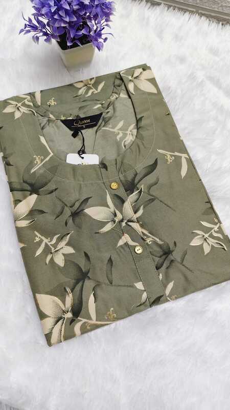 Viscose Rayon Floral Printed Kurti 11