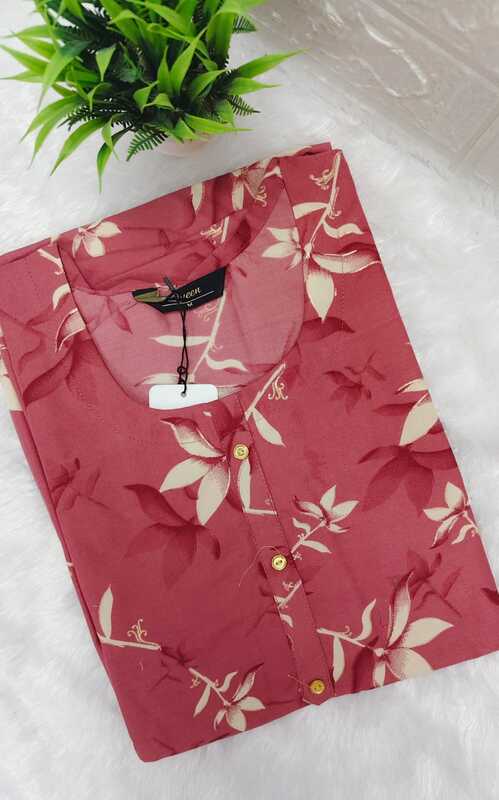 Viscose Rayon Floral Printed Kurti 18