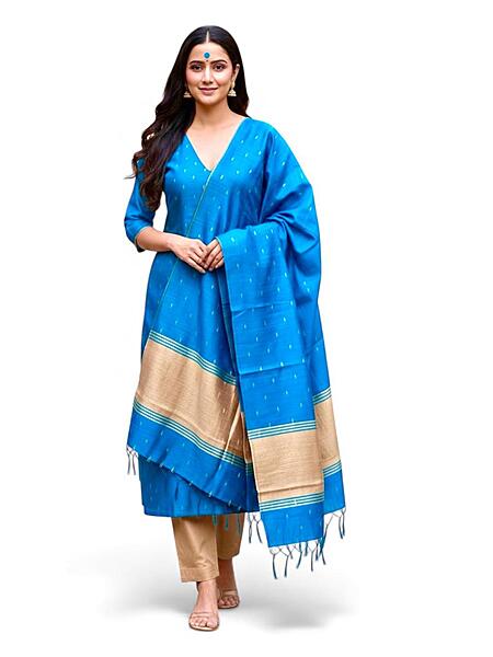 Semi Silk Dobby Booty Suit Set #11