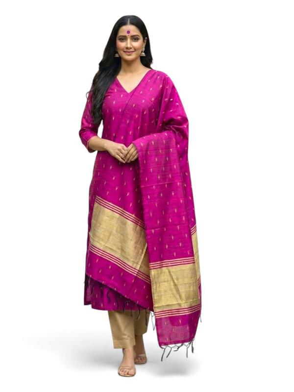 Semi Silk Dobby Booty Suit Set #6