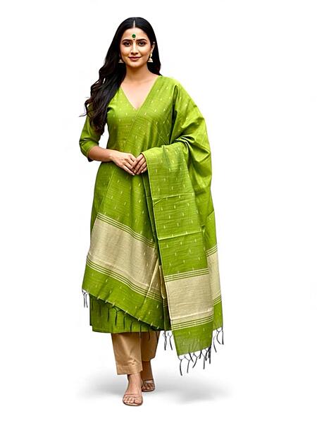 Semi Silk Dobby Booty Suit Set #10