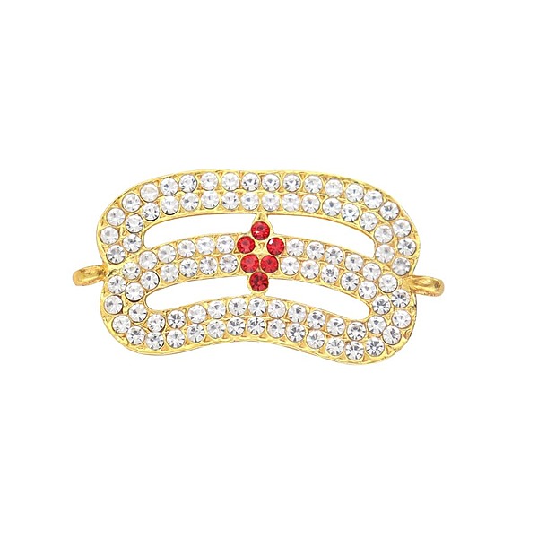 Gold Plated Vibuthi Pattai (Thiripundra) – Mahadev Forehead Tilak Strap