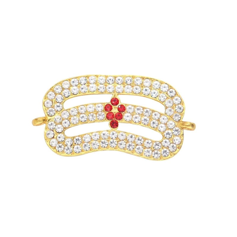 Gold Plated Vibuthi Pattai (Thiripundra) – Mahadev Forehead Tilak Strap