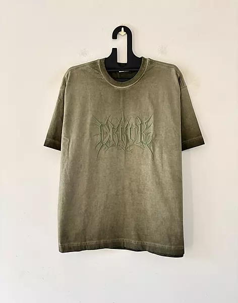 Olive faded oversized tee
