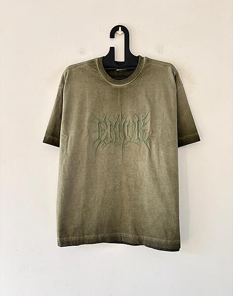 Olive faded oversized tee