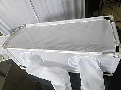 4E-MC-B-6060120 Eco Mesh Clear Black Insect Cage