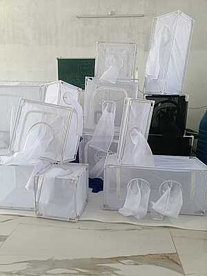 4E-MC-B-303080 Eco Mesh Clear Black Insect Cage